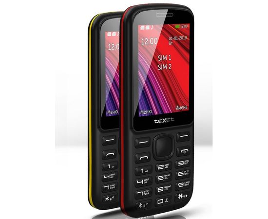 Мобильный телефон Texet TM-208 черно-красный