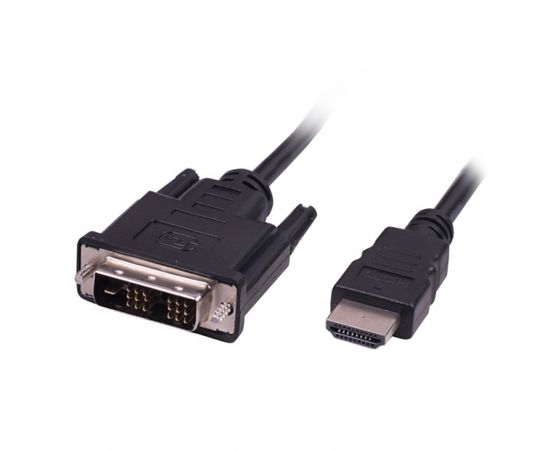 Кабель HDMI-DVI Ritmix RCC-154 , 1.8m, 18+1, single link, CCS, никелированный