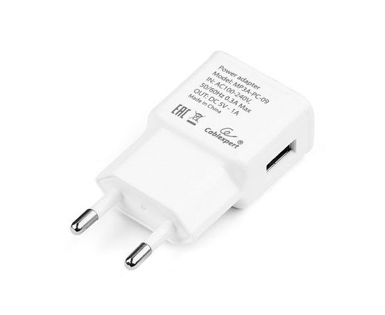 Адаптер питания Cablexpert MP3A-PC-09, 1xUSB, 1A