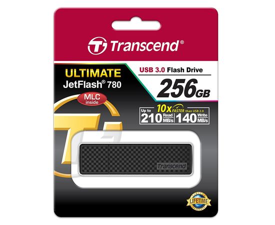 USB Флеш 256GB 3.0 Transcend TS256GJF780 черный