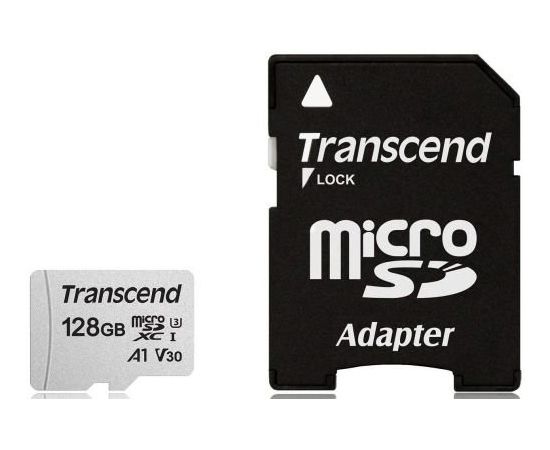 Карта памяти MicroSD 128GB Class 10 U3 Transcend TS128GUSD300S-A
