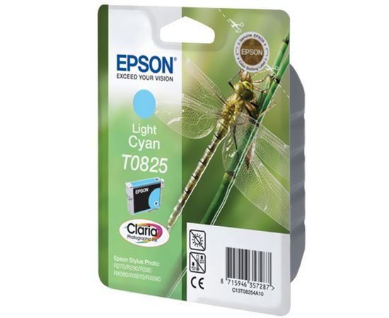Картридж Epson C13T11254A10 (0825) R270/290/RX590 светло-голубой