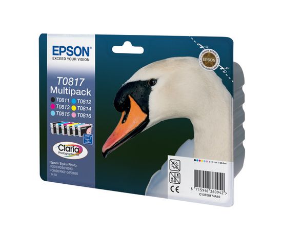 Картридж Epson C13T11174A10 (0817) R270/290/RX590 набор 6 шт.