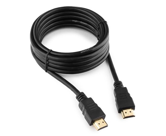 Кабель HDMI Cablexpert CC-HDMI4-10, 3.0м, v2.0, 19M/19M, черный, позол.разъемы, экран, пакет