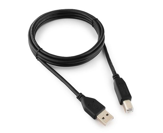 Кабель USB 2.0 Pro Cablexpert CCP-USB2-AMBM-6, AM/BM, 1.8м, экран, черный, пакет
