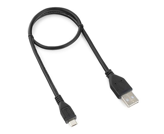 Кабель Cablexpert USB 2.0 Pro CCP-mUSB2-AMBM-0.5M, USB-MicroUSB, 0.5м, экран, черный, пакет