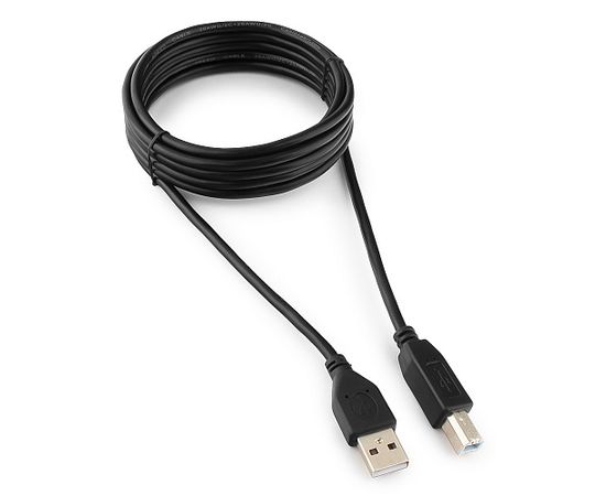 Кабель USB 2.0 Pro Cablexpert CCP-USB2-AMBM-10, AM/BM, 3.0м, экран, черный, пакет