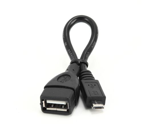 Кабель переходник Cablexpert USB 2.0 OTG A-OTG-AFBM-001 USB-MicroUSB, 0.15м, пакет