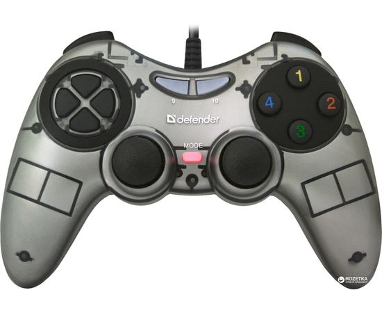 Геймпад проводной Defender Zoom USB Xinput, 10 кнопок, 2 стика