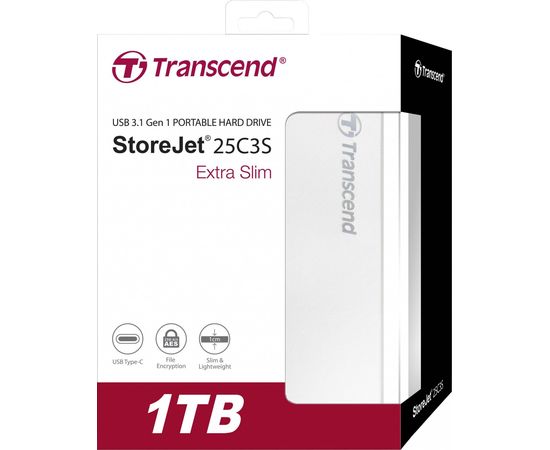 Внешний жесткий диск 2,5 1TB Transcend TS1TSJ25C3S Type C