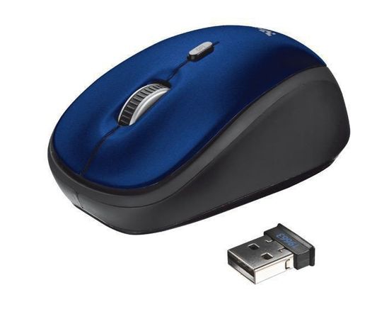 Мышь беспроводная Trust Yvi синий