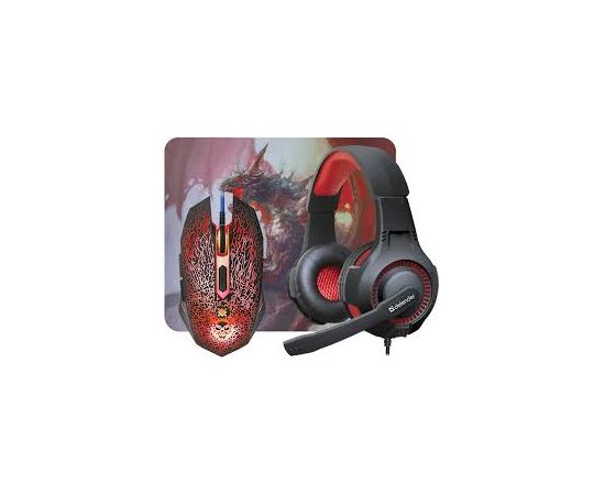 Комплект игровой Defender DragonBorn MHP-003 мышь+гарнитура+ковер