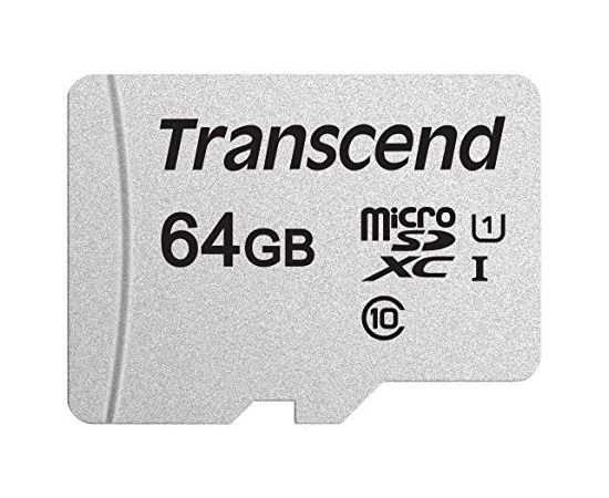 Карта памяти MicroSD 64GB Class 10 U1 Transcend TS64GUSD300S