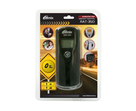 Алкотестер Ritmix RAT-350 Black