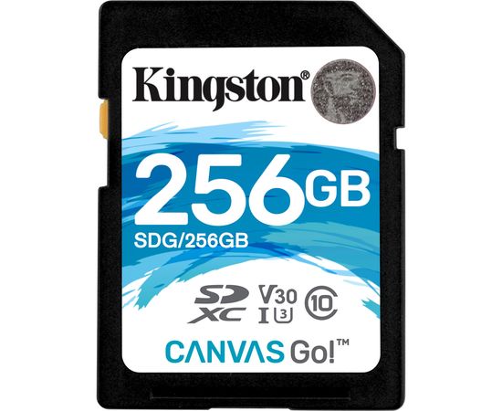 Карта памяти SD 256GB Class 10 U3 Kingston SDG/256GB