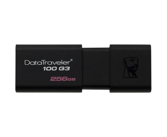 USB Флеш 256GB 3.0 Kingston DT100G3/256GB черный