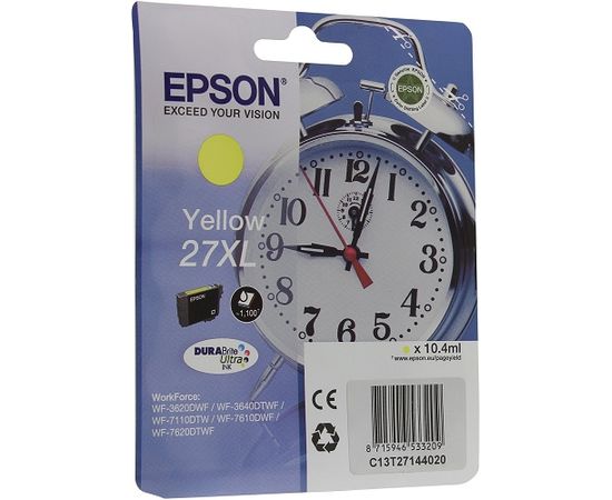 Картридж Epson C13T27144022  для  WF-7110/7610/7620 желтый new
