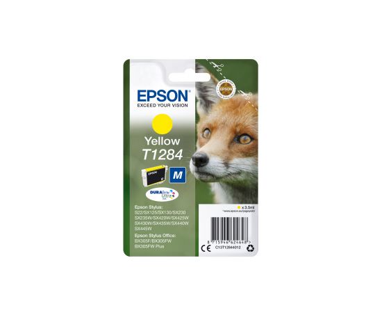 Картридж Epson C13T12844012  I/C yellow for S22/SX125 желтый new