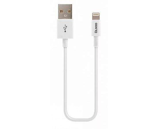 Кабель Olmio USB 2.0 - Lightning, для Apple iPhone/iPod/iPad, 1м, белый