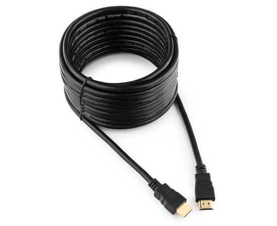 Кабель HDMI Cablexpert CC-HDMI4-7.5M, 7.5м, v2.0, 19M/19M, черный, позол.разъемы, экран, пакет