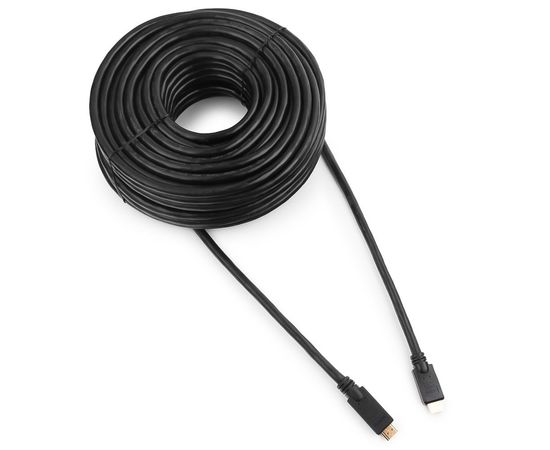 Кабель HDMI Cablexpert CC-HDMI4-30M, 30м, v1.4, 19M/19M, черный, позол.разъемы, экран, однонаправлен