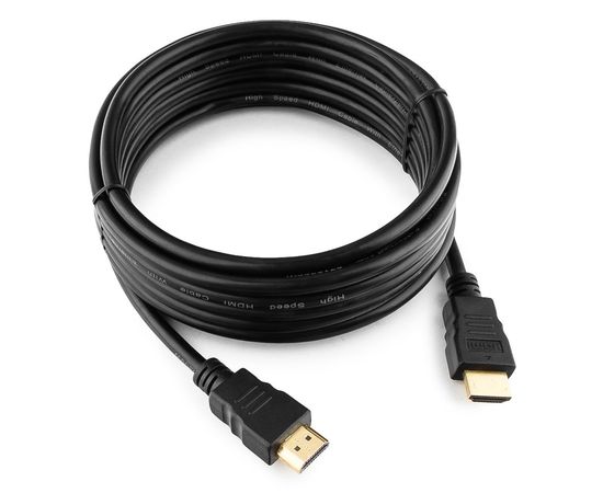 Кабель HDMI Cablexpert CC-HDMI4-15, 4.5м, v2.0, 19M/19M, черный, позол.разъемы, экран, пакет