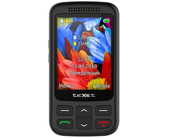 Мобильный телефон Texet TM-501 черный