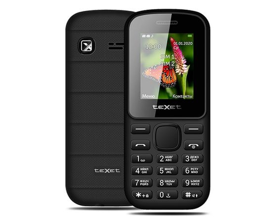 Мобильный телефон Texet TM-130 черный