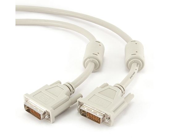 Кабель DVI-D dual link Cablexpert CC-DVI2-10, 25M/25M, 3.0м, экран, феррит.кольца, пакет