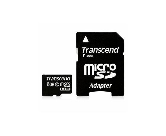 Карта памяти MicroSD 8GB Class 10 Transcend TS8GUSDHC10
