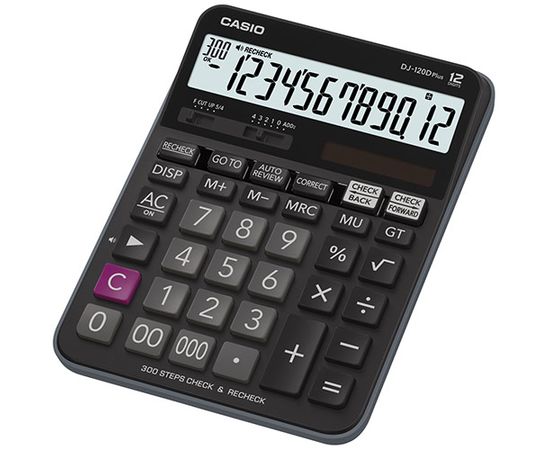 Калькулятор настольный CASIO DJ-120DPLUS-W-EP
