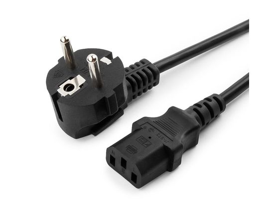 Кабель питания Cablexpert PC-186, 1.8м, Schuko- C13, черный, с заземлением, 6А