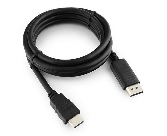 Кабель DisplayPort->HDMI Cablexpert CC-DP-HDMI-6, 1,8м, 20M/19M, черный, экран, пакет