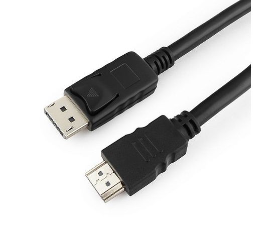 Кабель DisplayPort->HDMI Cablexpert CC-DP-HDMI-5M, 5м, 20M/19M, черный, экран, пакет