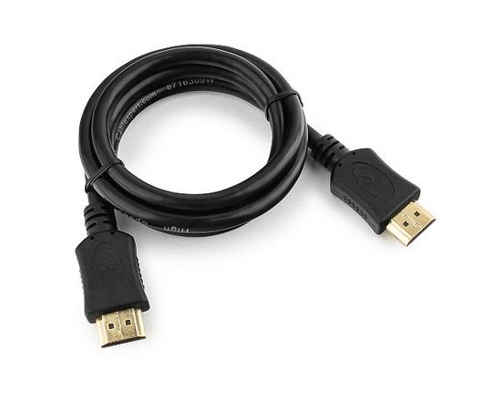 Кабель HDMI Cablexpert CC-HDMI4L-1M, 1м, v1.4, 19M/19M, серия Light, черный, позол.разъ, экра, пакет