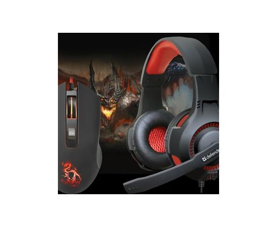 Комплект игровой Defender Devourer MHP-006 мышь+гарнитура+ковер