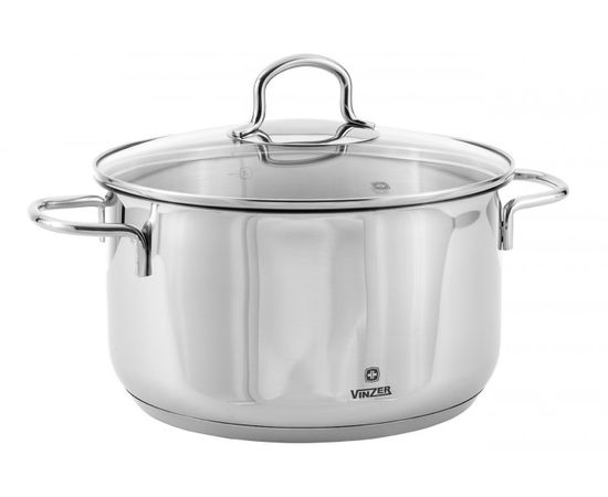Кастрюля Vinzer Techno 89083 с крышкой 22 см 5 л