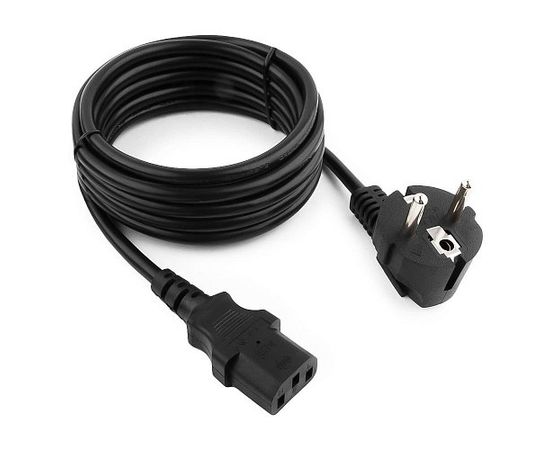 Кабель питания Cablexpert PC-186-10, 3.0м, Schuko- C13, 6А, черный, с заземлением