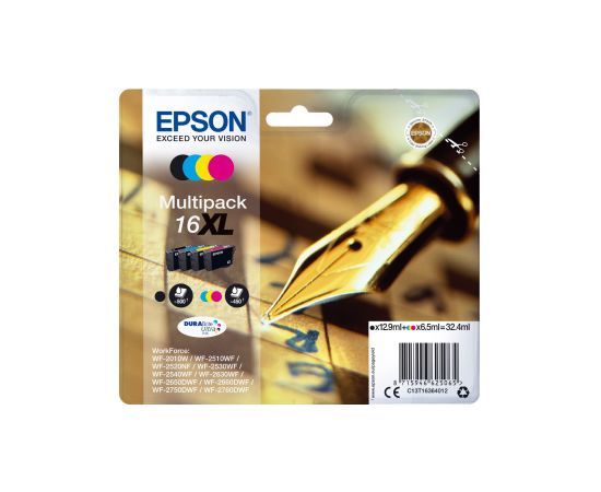 Картридж Epson C13T16364012 Экономичный набор из четырех картриджей повышенной емкости