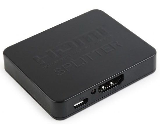 Разветвитель HDMI Cablexpert DSP-2PH4-03, HD19F/2x19F, 1 компьютер => 2 монитора, Full-HD, 3D, 1.4v,