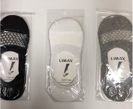 Женские хлопковые следы с декоративной вставкой