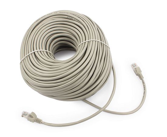 Патч-корд UTP Cablexpert PP12-50m кат.5e, 50м, литой, многожильный (серый)