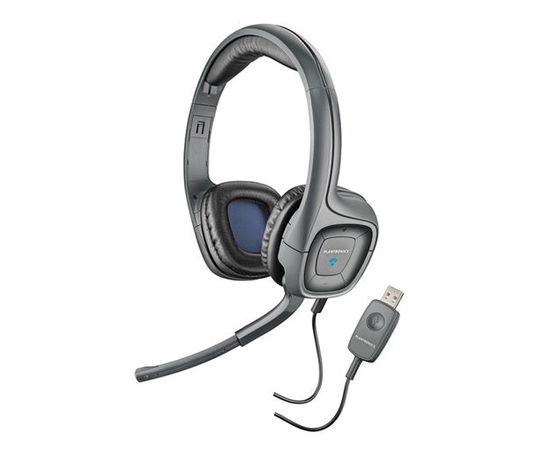 Наушники-гарнитура проводная Plantronics AUDIO 655 DPS черный USB