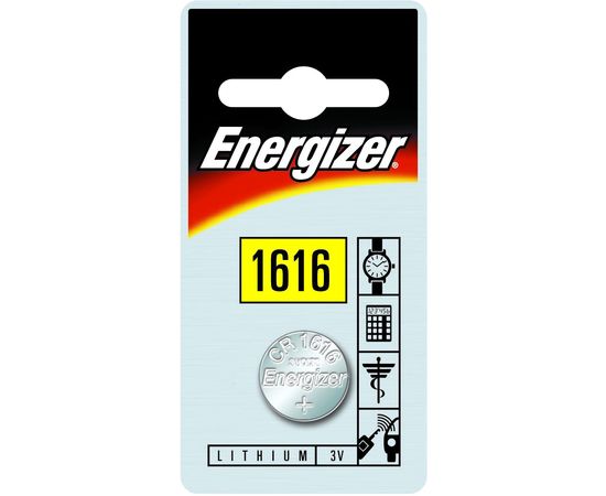 Элемент питания Energizer CR1616 -1 штука в блистере.