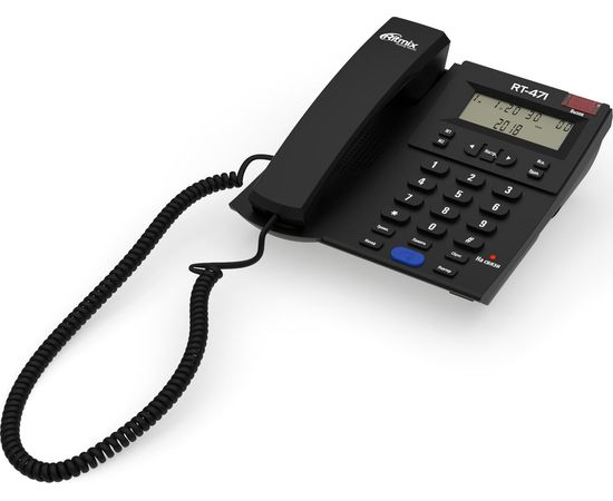 Телефон проводной Ritmix RT-471 черный