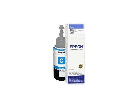 Чернила Epson C13T67324A L800/1800/810/850 голубой