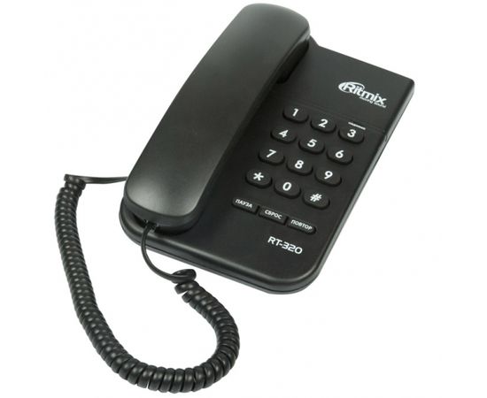 Телефон проводной Ritmix RT-320 черный