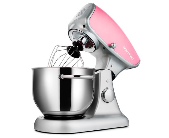 Планетарный миксер КТ-1336-2 розовый