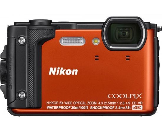 Фотоаппарат компактный Nikon COOLPIX W300 оранжевый