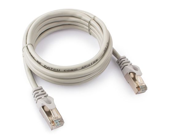 Патч-корд FTP Cablexpert PP22-2m кат.5e, 2м, литой, многожильный (серый)